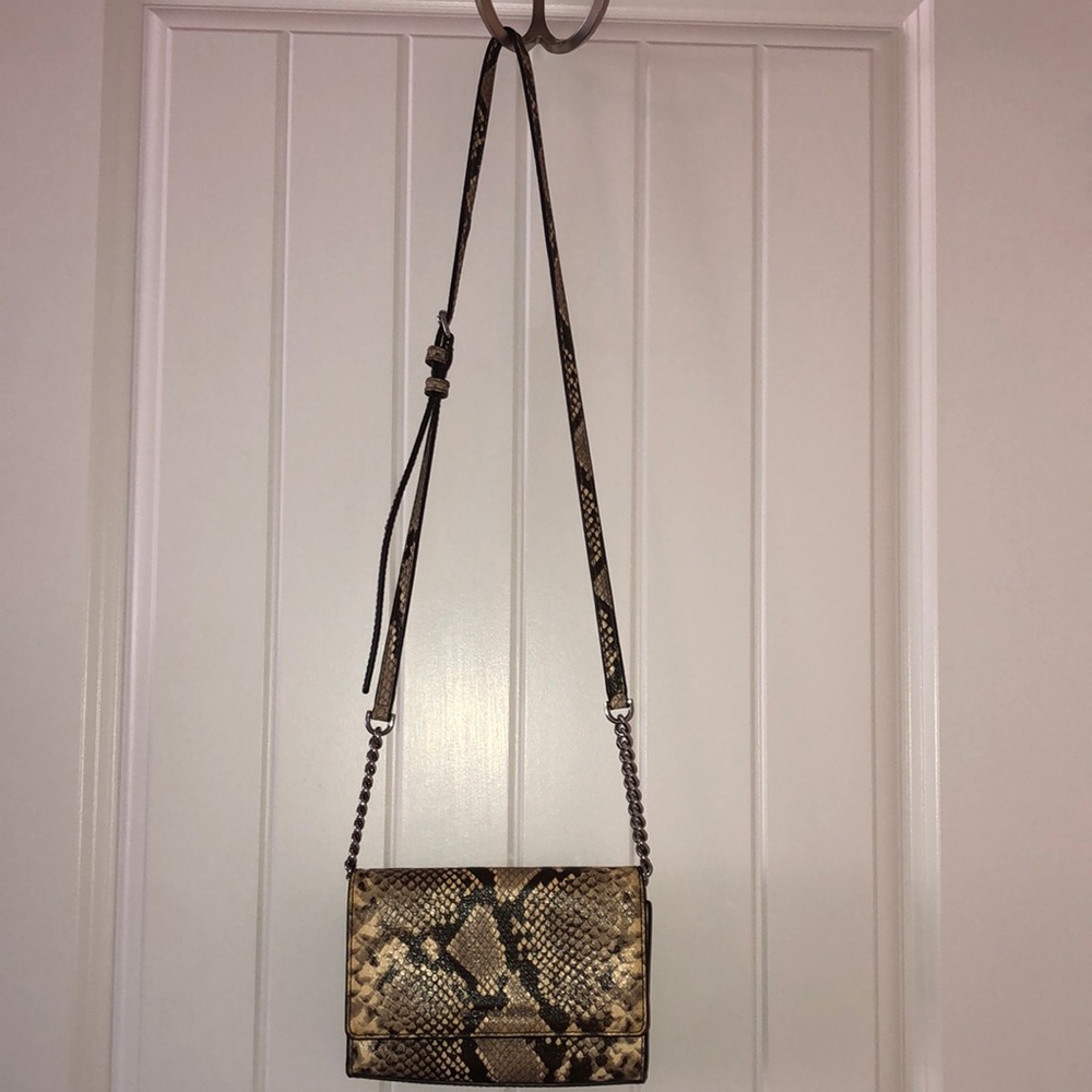 Michael Kors snakeskin crossbody purse